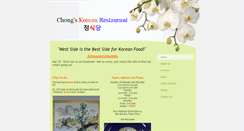 Desktop Screenshot of chongskoreanrestaurant.com